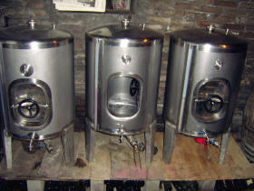 Recipientes de acero inoxidable de 250 litros de capacidad