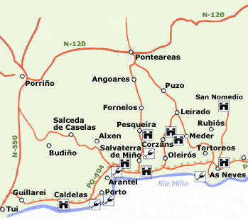 Ruta del vino Rías Baixas: Tui, Salvaterra do Miño