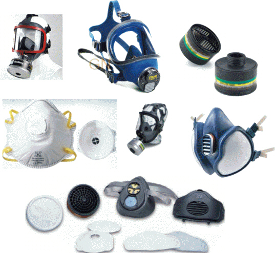 Diferentes tipos de máscaras y filtros