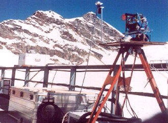 Medición de radiaciones en el Antártico