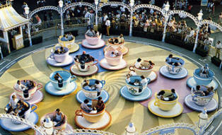 Una atracción típica de Disneylandia