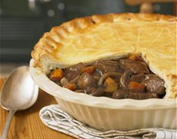 Pastel de estofado de ternera