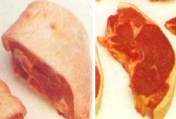 Chuletas de pierna de cordero