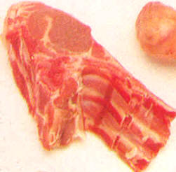 Chuletas de aguja de cordero