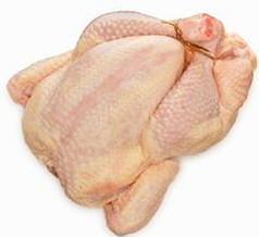 Pavo fresco y entero