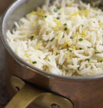 Arroz cocido por el método de absorción total