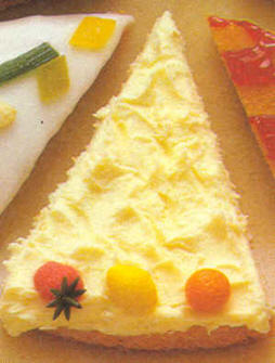 Tarta: decoración superficie rizada