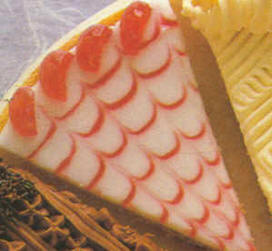 Tarta: decoración escarchado de plumas y de tela de araña