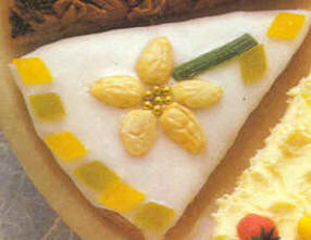 Tarta: decoración flores