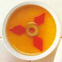 Colocación atractiva de un plato