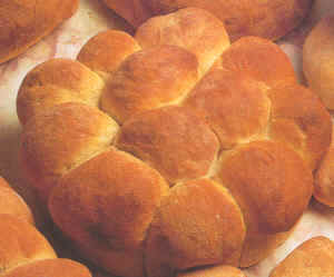 Mollete en forma de corona