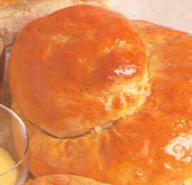 Pan glaseado con miel