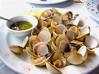 Berberechos al vapor