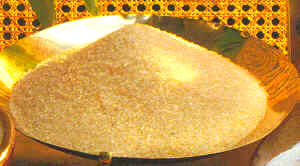 Azúcar granulada dorada