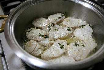 Escalfado de pescado