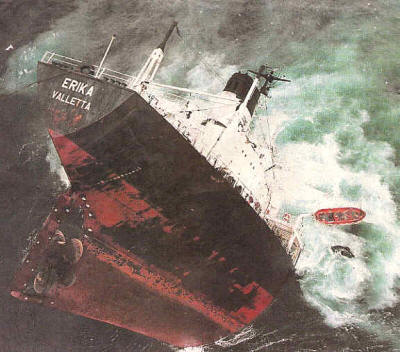 Hundimiento del petrolero Erika.