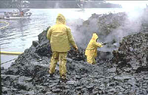 labores de limpieza de hidrocarburos