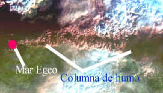 El Mar Egeo encallado frente a la costa de A Coruña (España)