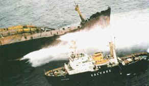 El Nassia, tras su accidente en el Estrecho del Bósforo.