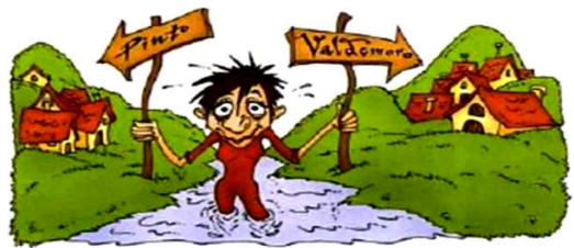 nuestros dichos: Entre Pinto y Valdemoro / Estar entre Pinto y Valdemoro