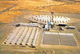 Central para suministro industrial que combina varios sistemas de paneles 