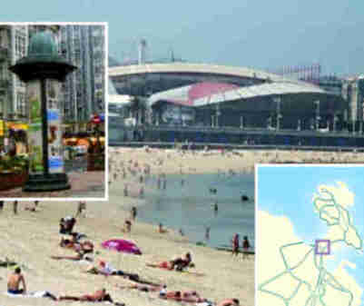 A Coruña - Ruta Plaza de Lugo - Plaza de Pontevedra - Riazor