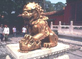 Escultura en la Ciudad Prohibida de Pekín