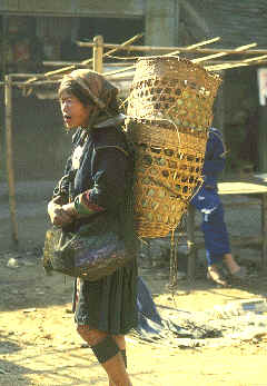 Mujer perteneciente a una tribu de las montañas de Xishuang Banna