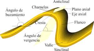 Partes de un pliegue