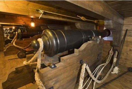 Reproducción de los Cañones de avancarga del navío San Juan Nepomuceno