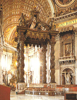 Baldaquino de la Basílica de San Pedro, de Bernini