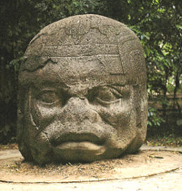 Cabeza olmeca de la Venta. Villahermosa, estado de Tabasco, México