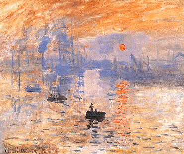Impresión, sol naciente, de Monet