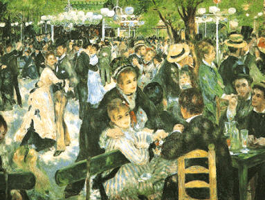 Le Moulin de la Galette, de Renoir. Museo de Orsay, París
