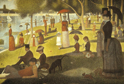 Una tarde de domingo en la Grande Jatte, de Seurat. Instituto de Arte de Chicago