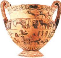 Vaso ático. Museo Arqueológico de Florencia