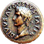 Resultado de imagen de moneda emperador augusto clipart