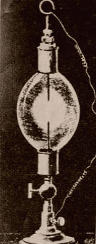 "HUEVO ELECTRICO". Modelo de lámpara eléctrica de Davis