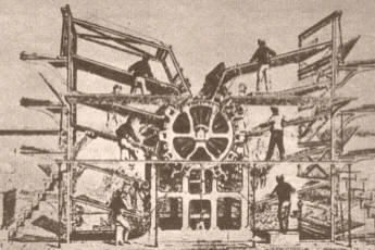 PRIMERAS ROTATIVAS. Una verdadera revolución en el arte tipográfico fue la aparición de las primeras rotativas, que multiplican por miles los impresos. 