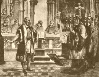 ANTE EL TRIBUNAL. Sus trascendentales investigaciones relacionados con el cosmos obligaron a Galileo Galilei a enfrentarse a los jueces del Santo Oficio.