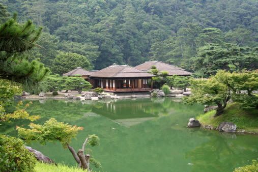 Estilo de jardín japonés