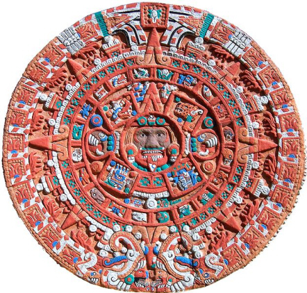 Piedra del Sol, una de las piezas más antiguas de la cultura Azteca, alusiva a la cosmogonía mexica