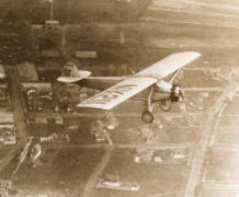 El Spirit of Saint Louis en vuelo